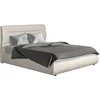 Image de Lit Double Avec Coffre En Velours "chamonix" - 160 X 200 Cm - Beige