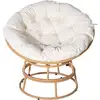 Image de Fauteuil Papasan Intérieur/extérieur Style Loveuse "bali" - Ø91cm - Bei