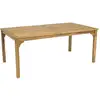 Image de Table de jardin extensible en bois 180-240 cm valladolid   6   10 places - marron