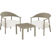 Image de Salon De Jardin En Métal Et Plastique "céora" - 2 Places - Taupe