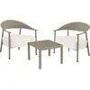 Image de Salon de jardin en métal et plastique céora - 2 places - taupe