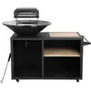 Image de Barbecue Plancha Brasero Avec Four À Pizza "maréchal" - Ø 81 Cm - Noir