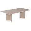Image de Table basse en bois sabin - 60 x 119 x 40 cm - travertin