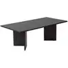 Image de Table basse en bois sabin - 60 x 119 x 40 cm - bois noir