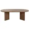 Image de Table basse en bois sable - 60 x 119 x 40 cm - noyer