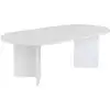 Image de Table Basse En Bois "sable" - 60 X 119 X 40 Cm - Blanc