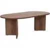 Image de Table Basse En Bois "sable" - 60 X 119 X 40 Cm - Noyer