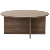 Image de Table basse en bois Soleil - 90 x 90 x 40 cm - Noyer