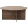 Image de Table basse en bois soleil - 90 x 90 x 40 cm - noyer