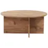Image de Table Basse En Bois "soleil" - 90 X 90 X 40 Cm - Pin Atlantique