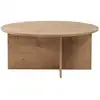 Image de Table Basse En Bois "soleil" - 90 X 90 X 40 Cm - Chêne Saphir