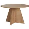Image de Table à manger en bois virella - 120 x 120 x 75 cm - chêne saphir