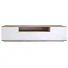 Image de Meuble tv en bois fr7 - 180 x 44 x 44 cm - pin atlantiqueblanc