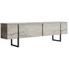 Image de Meuble Tv En Bois "luxe" - 180 X 30 X 50 Cm - Travertinnoir