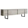 Image de Meuble TV en bois Luxe - 180 x 30 x 50 cm - TravertinNoir