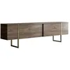 Image de Meuble TV en bois Luxe - 180 x 30 x 50 cm - NoyerOr