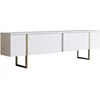 Image de Meuble Tv En Bois "luxe" - 180 X 30 X 50 Cm - Or Blanc