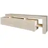 Image de Meuble Tv En Bois "beliz" - 192 X 37 X 53 Cm - Travertin