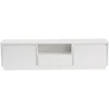 Image de Meuble Tv En Bois "vanguard" - 160 X 29 X 42 Cm - Blanc Naturel