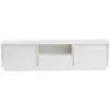 Image de Meuble tv en bois vanguard - 160 x 29 x 42 cm - blanc naturel