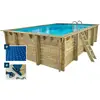 Image de Piscine Bois Rectangle " Panama 130 "- 6.20 X 4.10 X 1.45 M + Bâche À B