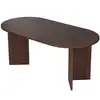 Image de Table À Manger En Bois "sablin" - 180 X 89 X 75 Cm - Noyer