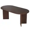 Image de Table à manger en bois sablin - 180 x 89 x 75 cm - noyer