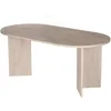 Image de Table À Manger En Bois "sablin" - 180 X 89 X 75 Cm - Travertin