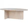 Image de Table basse en bois orba - 120 x 65 x 40 cm - travertin