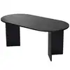 Image de Table à manger en bois sablin - 180 x 89 x 75 cm - bois noir