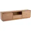 Image de Meuble Tv En Bois "vanguard" - 160 X 29 X 42 Cm - Pin Atlantique