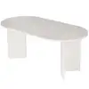 Image de Table à manger en bois sablin - 180 x 89 x 75 cm - bois blanc