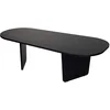 Image de Table Basse En Bois "ovalis" - 130 X 65 X 40 Cm - Bois Noir