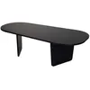 Image de Table basse en bois Ovalis - 130 x 65 x 40 cm - Bois Noir