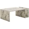 Image de Table Basse En Bois "memo" - 86 X 50 X 32 Cm - Marbre Freesia