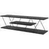 Image de Meuble tv en bois april - 120 x 30 x 33 cm - gris anthracite