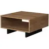 Image de Table Basse En Bois "hola" - 60 X 60 X 32 Cm - Chêneanthracite
