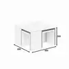 Image de Ensemble de tables basses en bois ortanca - 60 x 60 x 37 cm - blanc