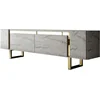 Image de Meuble Tv En Bois "yildiz" - 180 X 30 X 50 Cm - Travertinor