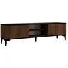 Image de Meuble TV en bois Erem - 180 x 40 x 45 cm - NoyerNoir