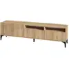Image de Meuble tv en bois ross - 180 x 35 x 52 cm - chêne