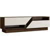 Image de Meuble Tv En Bois "koza" - 160 X 40 X 45 Cm - Noyerblanc