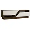 Image de Meuble tv en bois koza - 160 x 40 x 45 cm - noyerblanc