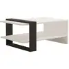 Image de Table Basse En Bois "funda" - 80 X 55 X 35 Cm - Anthraciteblanc