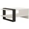 Image de Table basse en bois funda - 80 x 55 x 35 cm - anthraciteblanc