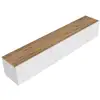 Image de Meuble tv en bois west - 150 x 32 x 30 cm - pin blanc de l'atlantique