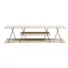 Image de Meuble tv en bois canaz - 120 x 30 x 33 cm - beige