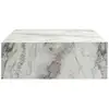 Image de Table basse en bois prizma - 90 x 90 x 35 cm - marbre freesia