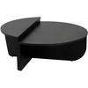 Image de Table Basse En Bois "orion" - 90 X 60 X 30 Cm - Bois Noir
