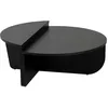 Image de Table basse en bois Orion - 90 x 60 x 30 cm - Bois Noir